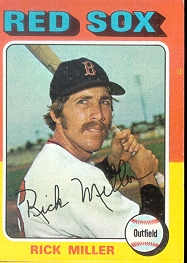 1975 Topps Mini Baseball Cards      103     Rick Miller